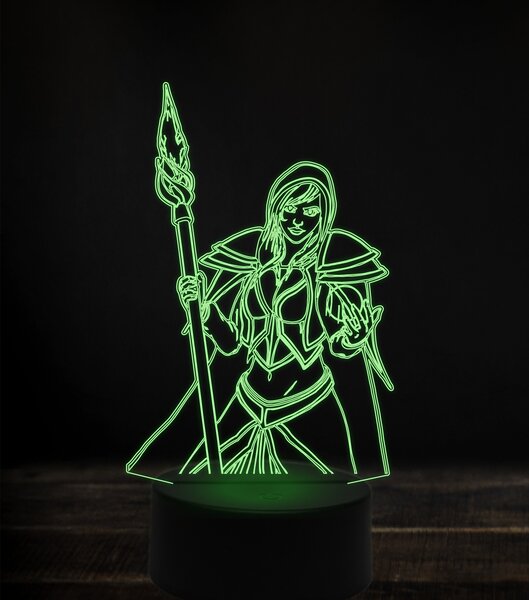 Beling 3D lampa,Jaina Proudmoore 2 , 7 Farebná S163842J5