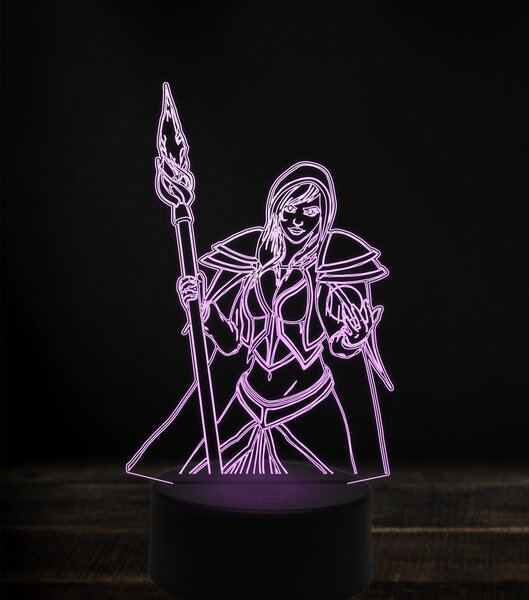Beling 3D lampa,Jaina Proudmoore 2 , 7 Farebná S163842J5