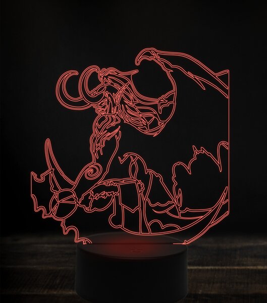 Beling 3D lampa,Illidan Stormrage , 7 Farebná S163842TGA