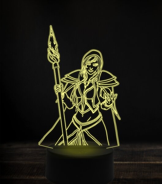 Beling 3D lampa,Jaina Proudmoore 2 , 7 Farebná S163842J5
