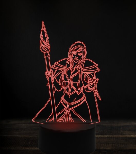 Beling 3D lampa,Jaina Proudmoore 2 , 7 Farebná S163842J5