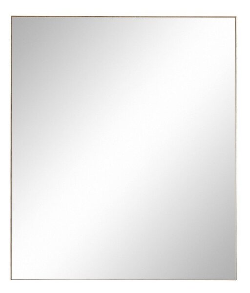 Závesná kúpeľňová skrinka so zrkadlom v dekore duba v prírodnej farbe 60x70 cm Wisla – Støraa
