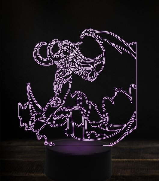 Beling 3D lampa,Illidan Stormrage , 7 Farebná S163842TGA