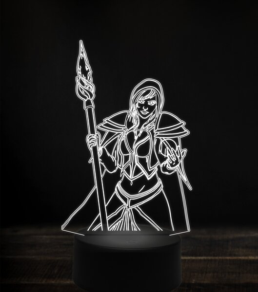 Beling 3D lampa,Jaina Proudmoore 2 , 7 Farebná S163842J5
