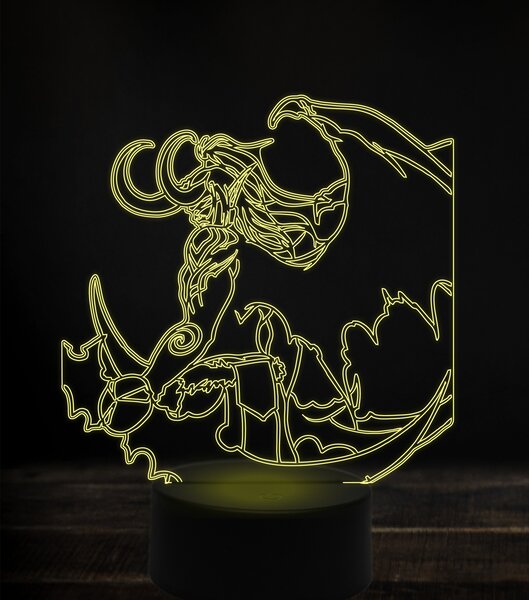Beling 3D lampa,Illidan Stormrage , 7 Farebná S163842TGA