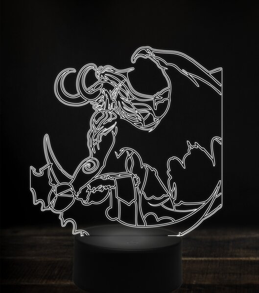 Beling 3D lampa,Illidan Stormrage , 7 Farebná S163842TGA