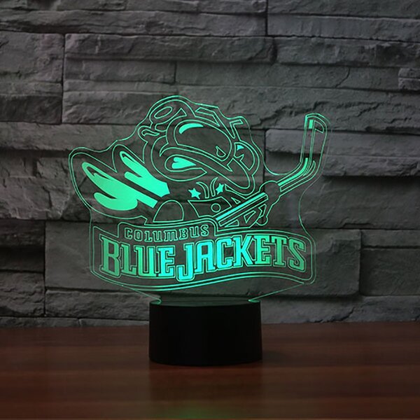 Beling 3D lampa, Columbus Blue Jackets , 16 barevná S16DF3842HS
