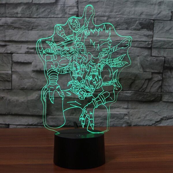 Beling 3D lampa,Voljin , 7 Farebná S163842AQY