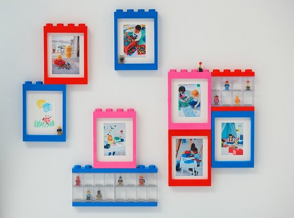 Modrý rámček na fotku LEGO®, 19,3 x 26,8 cm