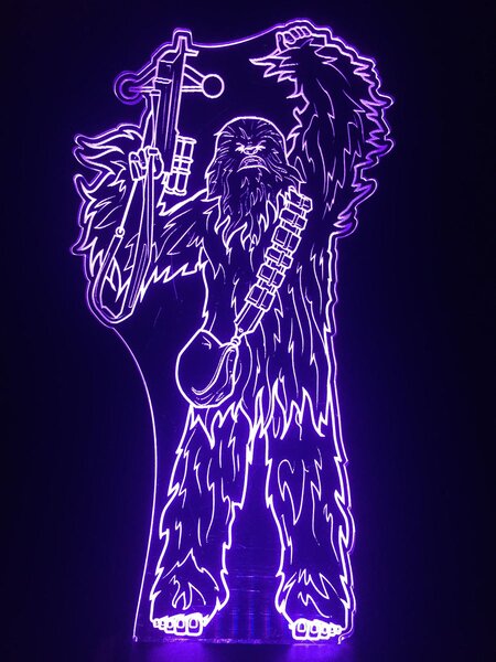 Beling 3D lampa, Chewbacca, 7 farebná S490JGC