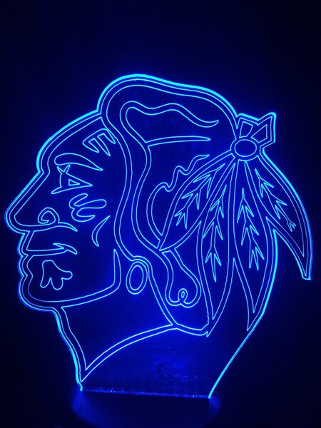 Beling 3D lampa, Chicago Blackhawks, 16 barevná S163842RT