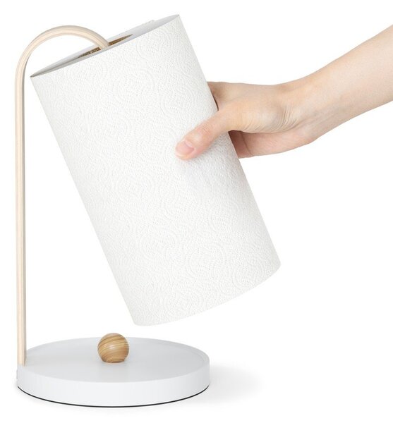 Biely drevený stojan na papierové utierky ø 17 cm Bellwood – Umbra