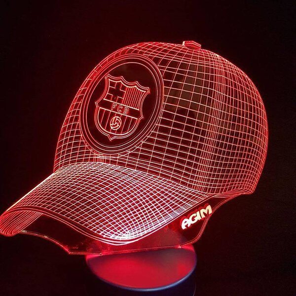 Beling 3D lampa, Šiltovka fcb Barcelona ,futbalový darček,16 farebná S371TTR58J