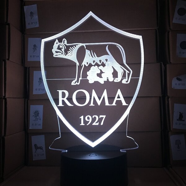 Beling 3D lampa, AS Rím,futbalový darček,16 farebná S3D71VL