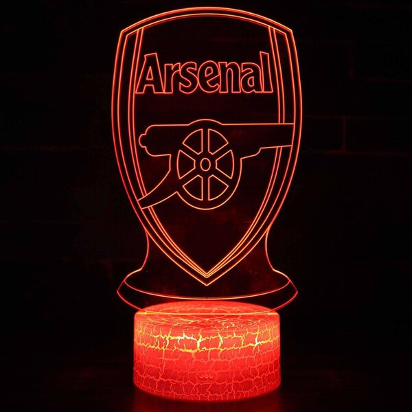 Beling 3D lampa, 3D lampa Arsenal, futbalový darček, 16 farebná S203JK