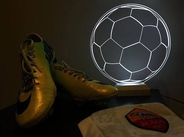 Beling 3D lampa, Futbalová lopta,futbalový darček, 16 farebná S371VL