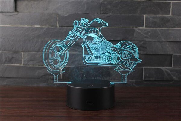 Beling 3D lampa, Harley new , 7 farebná FDS5DS13