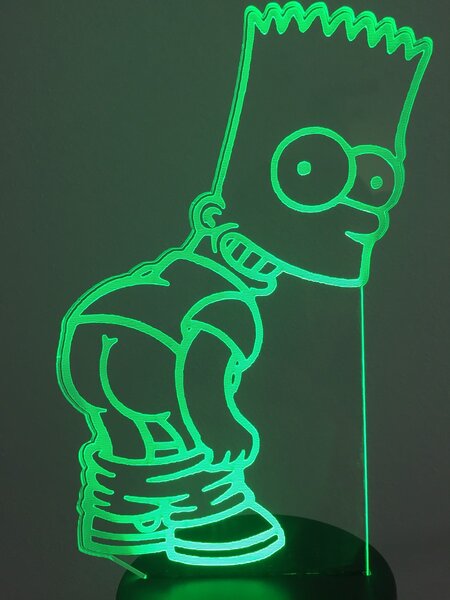 Beling 3D lampa,Bart Simpson, 7 farebná S514DD