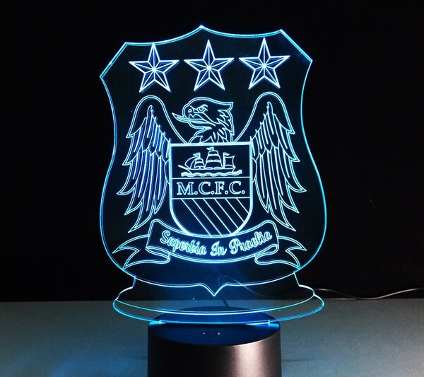 Beling 3D lampa, M.C.F.C,futbalový darček,16 farebná S371TTR58