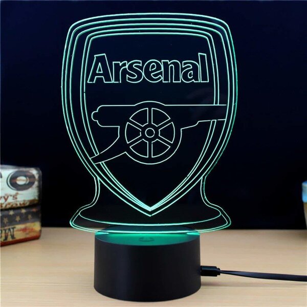 Beling 3D lampa, 3D lampa Arsenal, futbalový darček, 16 farebná S203JK
