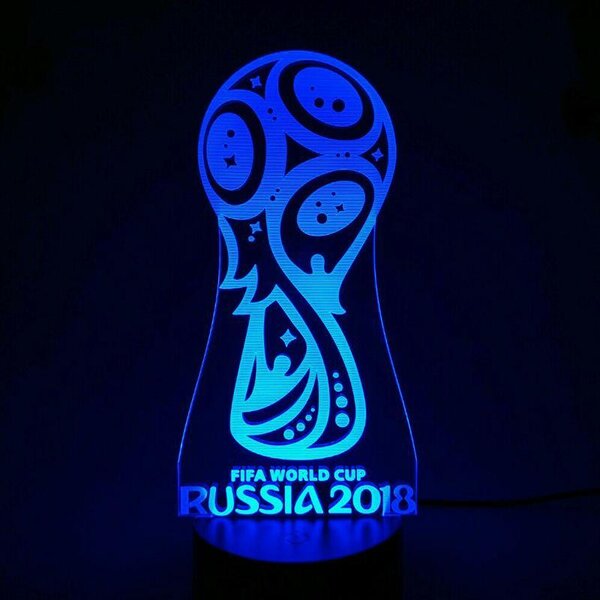 Beling 3D lampa, Russia word cup 2018,futbalový darček ,16 farebná S371TTR1