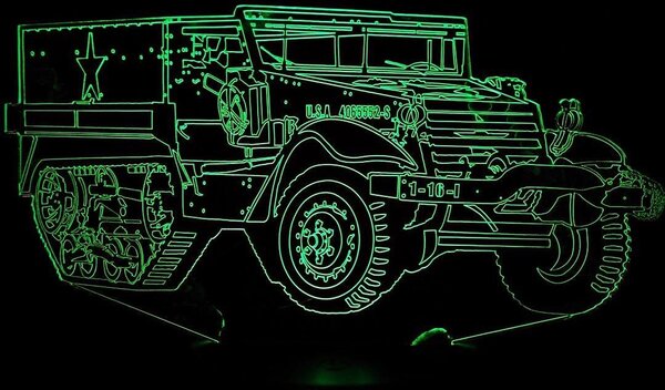 Beling 3D lampa,Half Truck , 7 farebná DFJE58JJ5sW