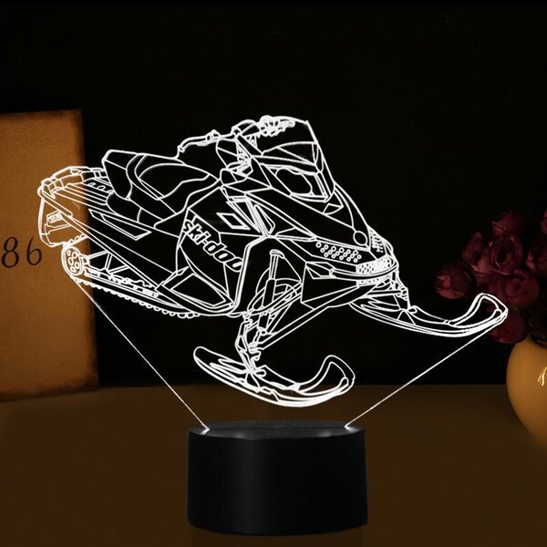 Beling 3D lampa,Snežný skúter , 7 farebná DA1JTFFV2