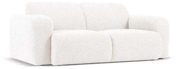 Biela pohovka z textílie bouclé 170 cm Molino – Micadoni Home
