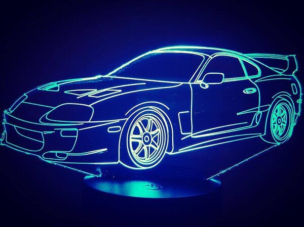 Beling 3D lampa,Toyota Supra , 7 farebná DFJE58JJW587