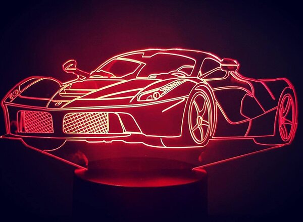 Beling 3D lampa,ferrari enzo , 7 farebná DFJWQDFV2