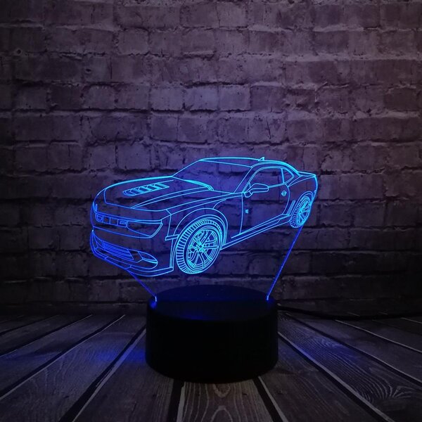 Beling 3D lampa,Chevrolet Camaro , 7 farebná DFJE58JJW587