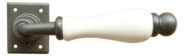 GALBUSERA Kovaná kľučka 5-20 - PZ, porcelán D1, antická čierna