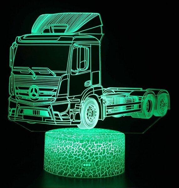 Beling 3D lampa,Kamion Mercedes, 7 farebná DFJE58JsSQ6JW