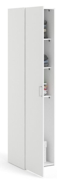 Biela šatníková skriňa 39x175 cm Space – Tvilum