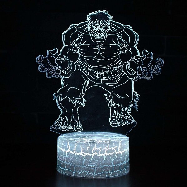 Beling 3D lampa, Hulk 2, 7 farebná S295LKTDDC