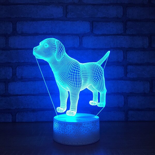 Beling 3D lampa, Labrador , 7 farebná S42QASTA