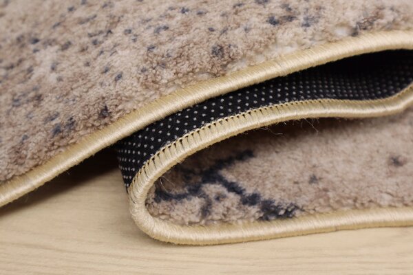 Spoltex , Behúň na mieru Marble 04 béžový, šíre 100 cm, béžová, chodba / predsieň