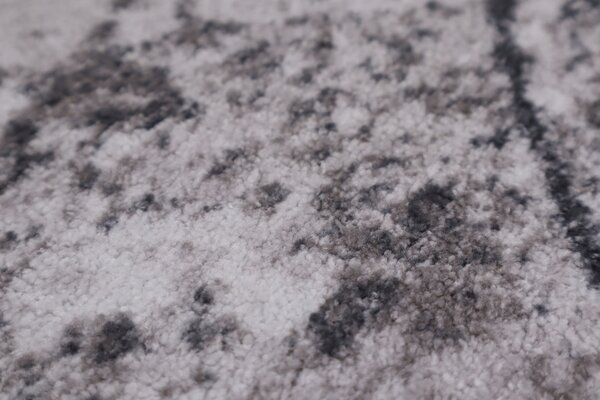 Spoltex, Behúň na mieru Marble 19 šedý, šíre 67 cm, šedá, chodba / predsieň