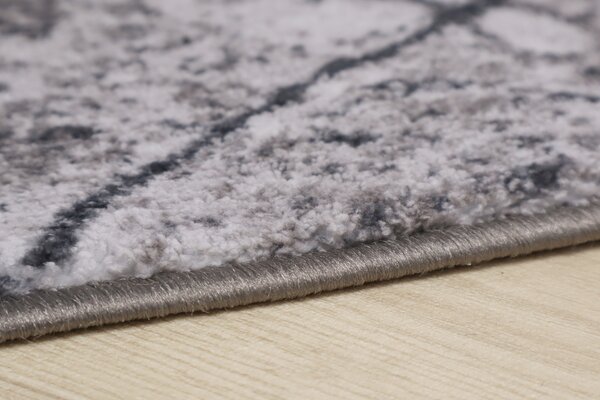 Spoltex, Behúň na mieru Marble 19 šedý, šíre 67 cm, šedá, chodba / predsieň