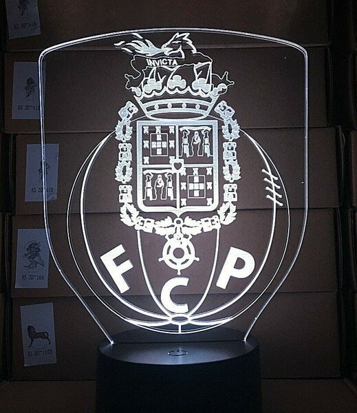 Beling 3D lampa,FC Porto,futbalový darček,16 farebná S3XCRL