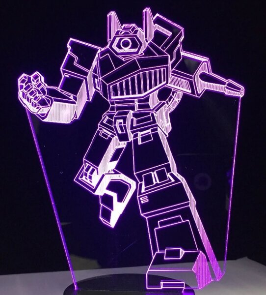 Beling 3D lampa, shockwave , 7 farebná S487P8F