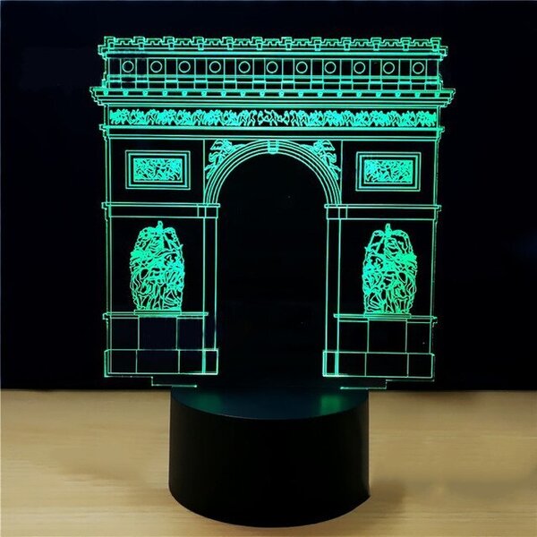 Beling 3D lampa, Víťazný oblúk, 7 farebná SMN209
