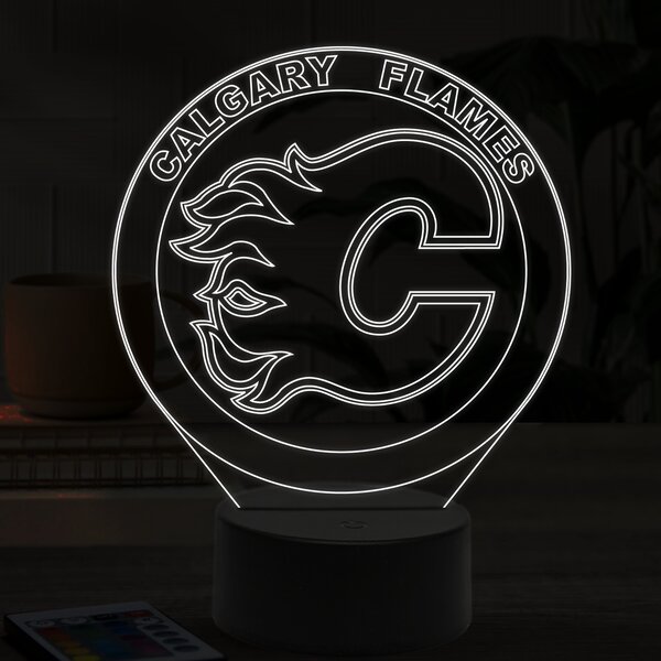 Beling 3D lampa, Calgary Flames, 16 farebná S49Q9XS9