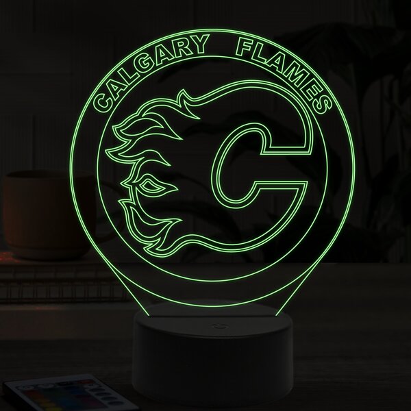 Beling 3D lampa, Calgary Flames, 16 farebná S49Q9XS9