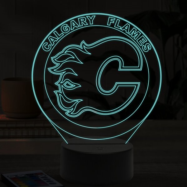 Beling 3D lampa, Calgary Flames, 16 farebná S49Q9XS9