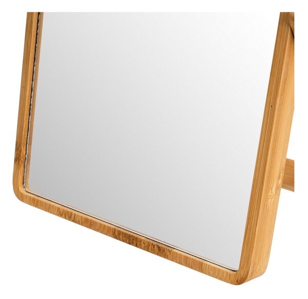Kozmetické zrkadlo s bambusovým rámom 20x27 cm – Casa Selección