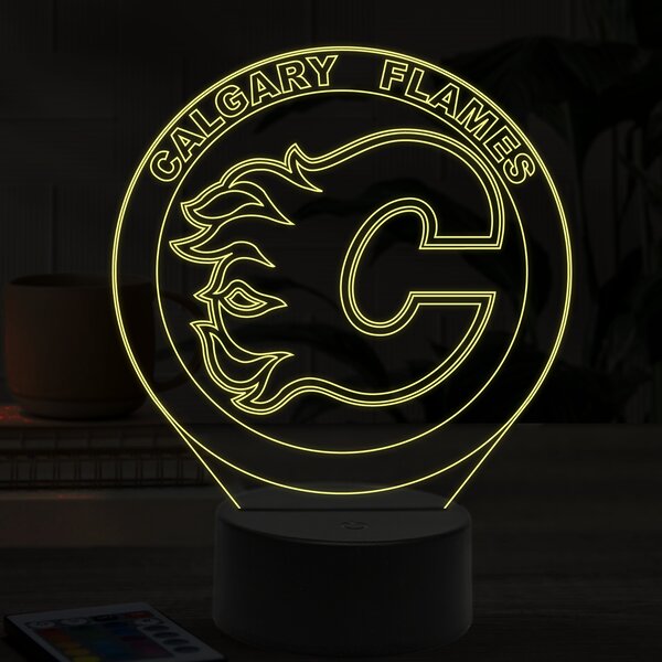 Beling 3D lampa, Calgary Flames, 16 farebná S49Q9XS9