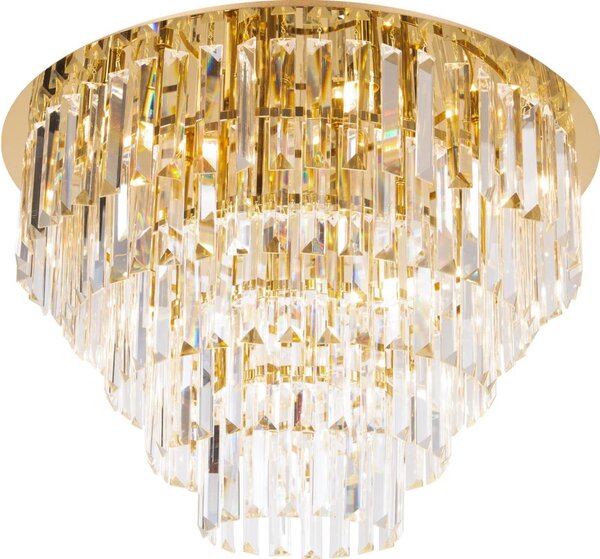 MAXLIGHT C0206 - Stropné svietidlo MONACO 15xG9/40W/230V pr. 60 cm zlatá