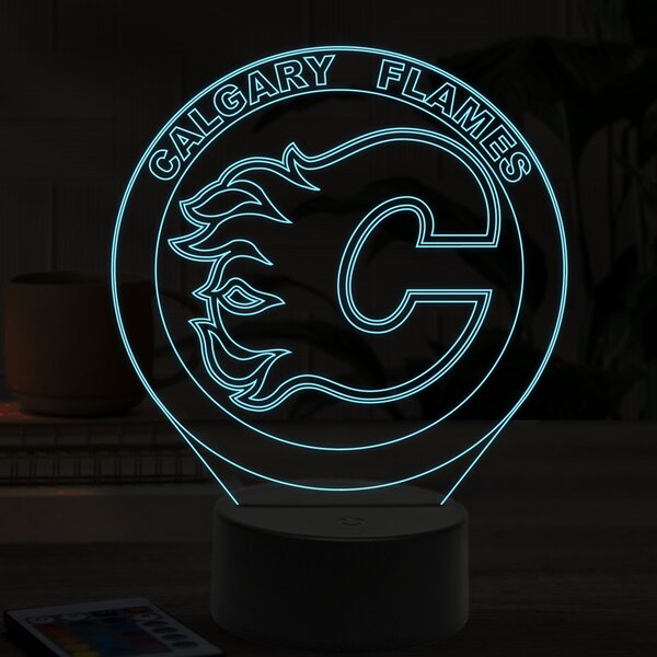 Beling 3D lampa, Calgary Flames, 16 farebná S49Q9XS9