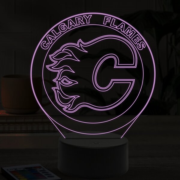 Beling 3D lampa, Calgary Flames, 16 farebná S49Q9XS9